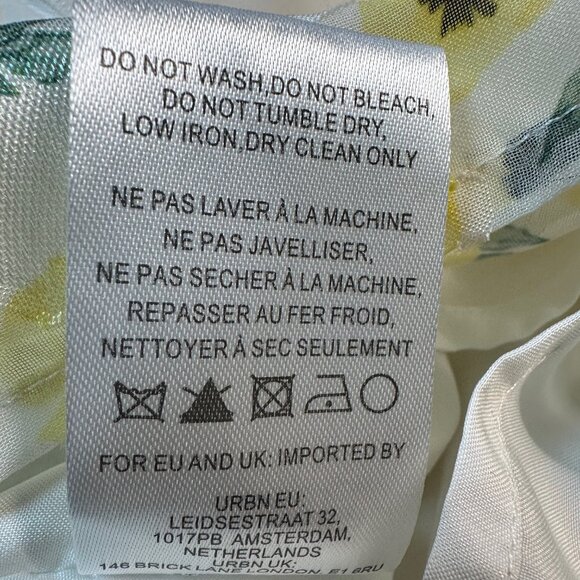 Hutch Anthropologie String Halter neck Yellow Motif Ditsy Floral Romper SZ 6 - Picture 8 of 14